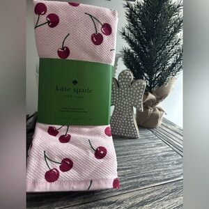 Kate Spade Pink Cherry Kitchen Towels